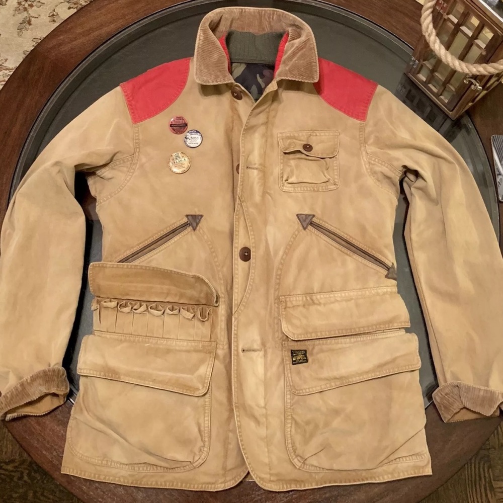 Ralph Lauren Sz S Rugged Jacket & Reversible Vest